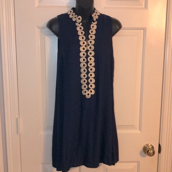 Lilly Pulitzer Jane Navy Shift Dress - Picture 3 of 7